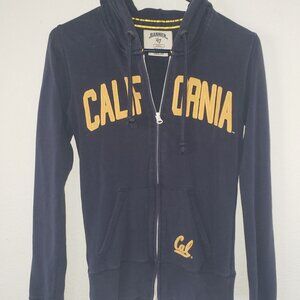 Banner '47 California Cal Golden Bears Slim Fit Zip-Up Sweatshirt - Size Small